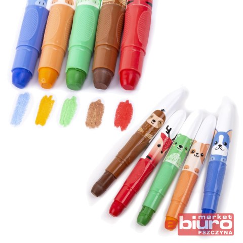 KREDKI ŻELOWE 10 KOLORÓW KIDA