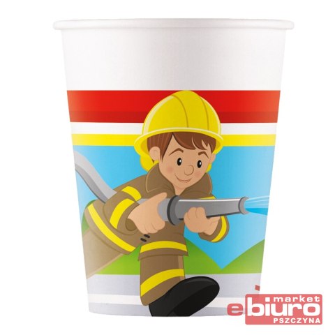 KUBECZKI PAPIEROWE FIREFIGHTERS 200ML 8SZT.