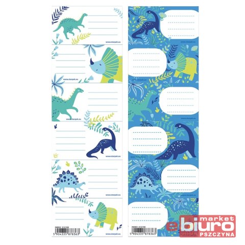 NAKLEJKI NA ZESZYT DINO GIRL STK A'25