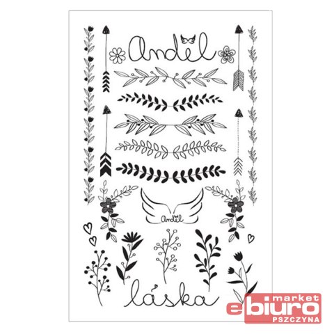 TATUAŻ 16014 8,5X13CM MIŁOŚĆ ANIOŁ MFP