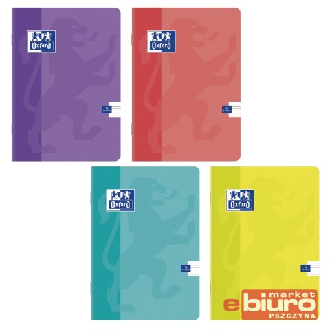 ZESZYT A5 16 KARTEK LINIA KOLOR OXFORD 90G/M