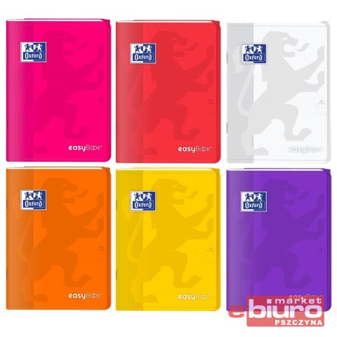 ZESZYT OXFORD EASYBOOK A5 60 KARTEK LINIA 90G MIX