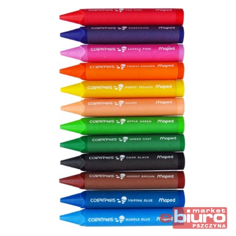 KREDKI ŚWIECOWE JUMBO COLORPRES EARLY 12SZT PUD.