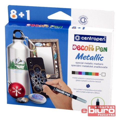 MARKERY DO DEKOROWANIA CENTROPEN 2737 8+1 SZT