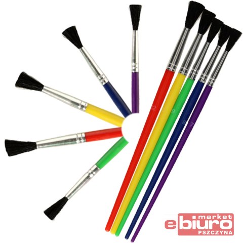 PĘDZLE AKWARELOWE W TUBIE NR 7-12 A'72