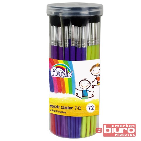 PĘDZLE AKWARELOWE W TUBIE NR 7-12 A'72