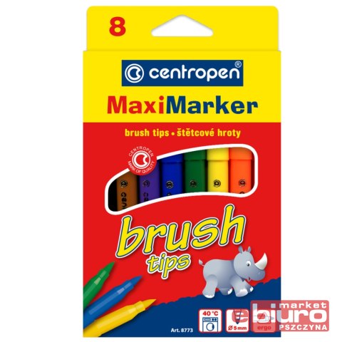 ZMYWALNE FLAMASTRY CENTROPEN BRUSH 8773 5MM