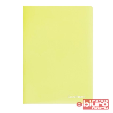 COOLPACK ZESZYT A5 PP KRATKA PASTEL POWDER YELLOW