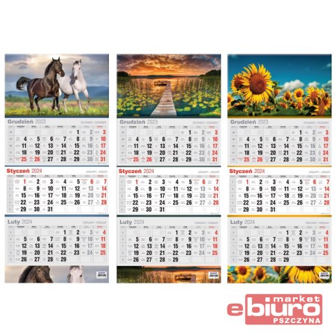 KALENDARZ TRÓJDZIELNY PŁASKI KTT-2 AVANTI