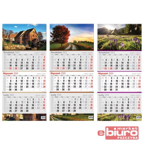 KALENDARZ TRÓJDZIELNY PŁASKI KTT-2 AVANTI