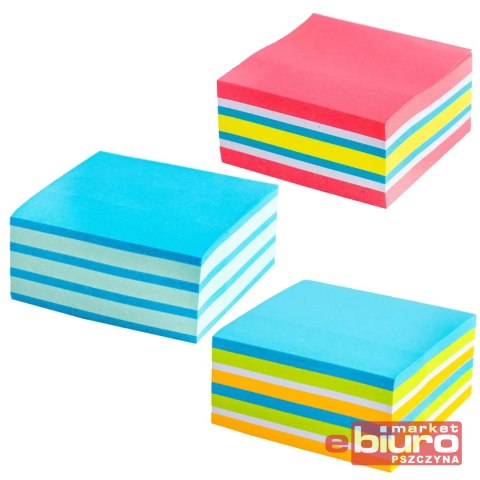 KARTECZKI SAMOPRZYLEPNE 50X50MM 250K NEON+PASTEL