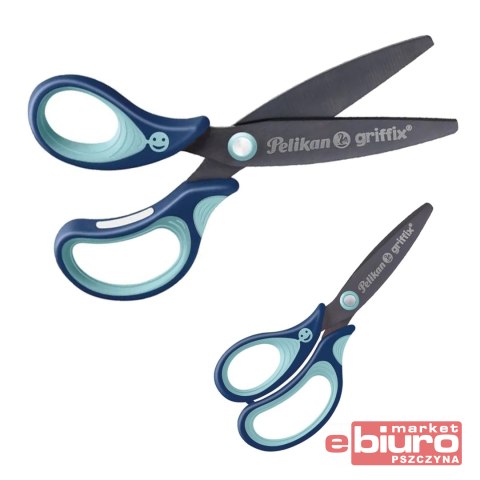 NOŻYCZKI ERGONOMICZNE GRIFFIX L NIEBIESKIE