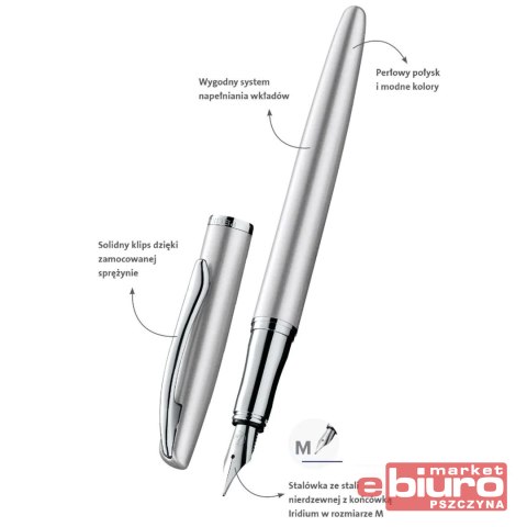 PIÓRO WIECZNE JAZZ NOBLE ELEGANCE SILVER ETUI