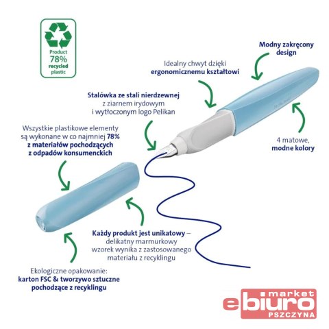 PIÓRO WIECZNE TWIST ECO P457 M BLUE PELIKAN