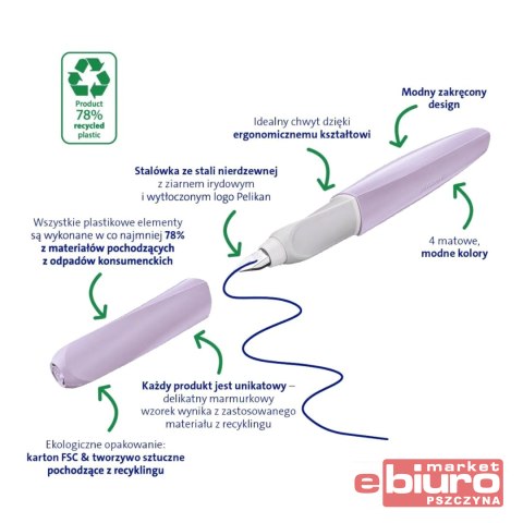 PIÓRO WIECZNE TWIST ECO P457 M LAVENDE