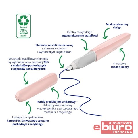 PIÓRO WIECZNE TWIST ECO P457 M ROSE