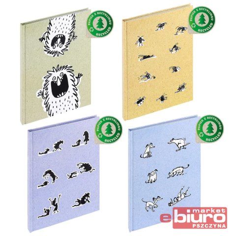 BRULION GRAND PAPIER Z RECYKLING A5 96 KAR. KRATKA