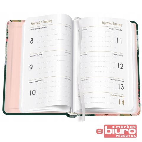 KALENDARZ KSIĄŻKOWY A6 192 MET.GARDEN INTERDRUK