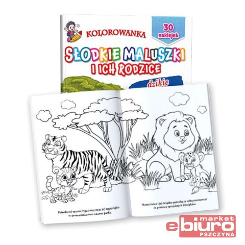 KOLOROWANKA SŁODKIE MALUSZKI I ICH RODZICE DZIKIE