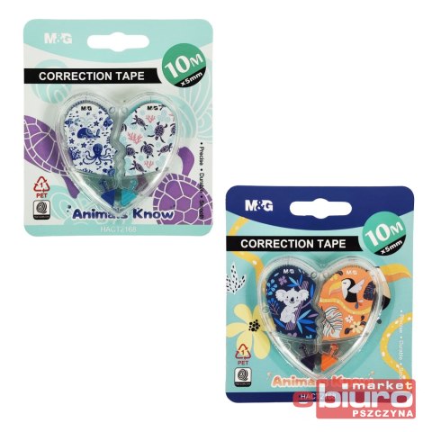 KOREKTOR W TAŚMIE ANIMAL PLANET 2SZT. 5MX5MM