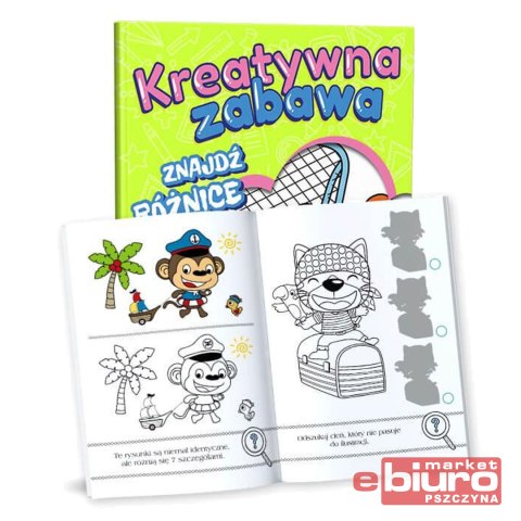 KSIĄŻECZKA KREATYWNA ZABAWA ZNAJDŹ RÓŻNICE