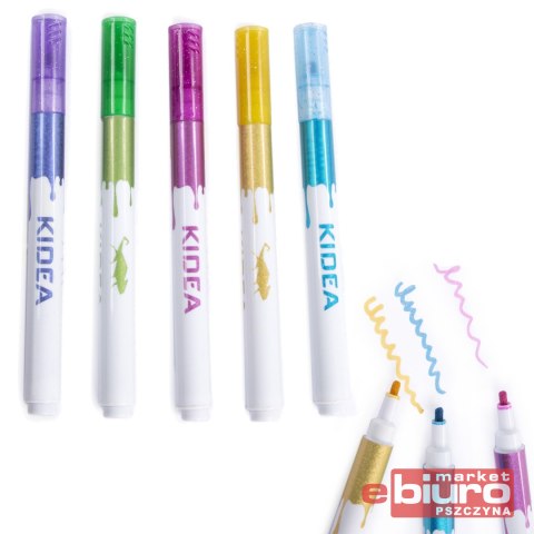 MARKERY BROKATOWE A 5 KOLORÓW KIDEA