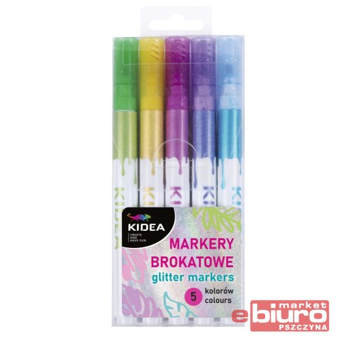 MARKERY BROKATOWE A 5 KOLORÓW KIDEA
