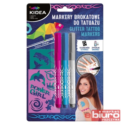MARKERY DO TATUAŻU Z SZABLONAMI KIDEA