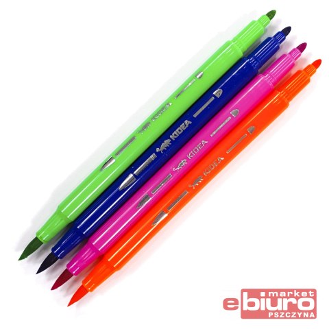 PISAKI DWUSTRONNE A BRUSH 12 KOLORÓW KIDEA