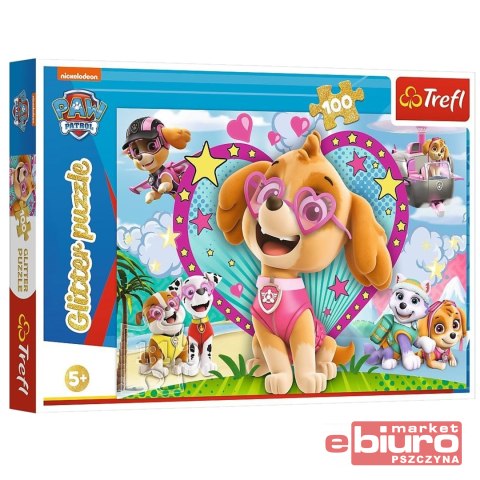 PUZZLE 100 GLITTER W BLASKU SKYE 14818 TREFF