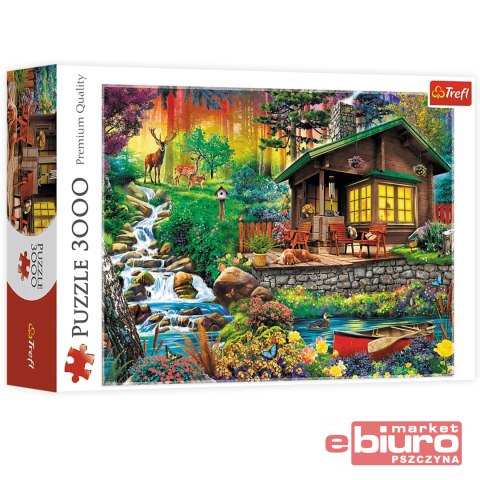 PUZZLE 3000 CHATKA W LESIE 33074 TREFL
