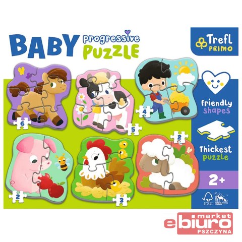 PUZZLE BABY PROGRESSIVE FARMA 44000 TREFL