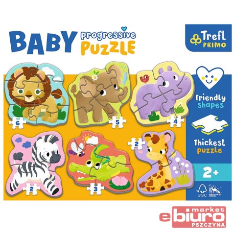 PUZZLE BABY PROGRESSIVE SAFARI 44002 TREFL