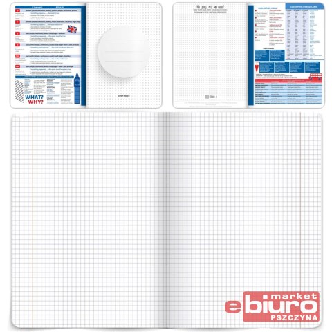 ZESZYT TOP ANGIELSKI A5 60KARTEK 70G KRATKA