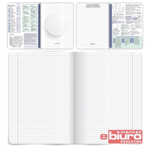ZESZYT TOP FIZYKA A5 60KARTEK 70G KRATKA