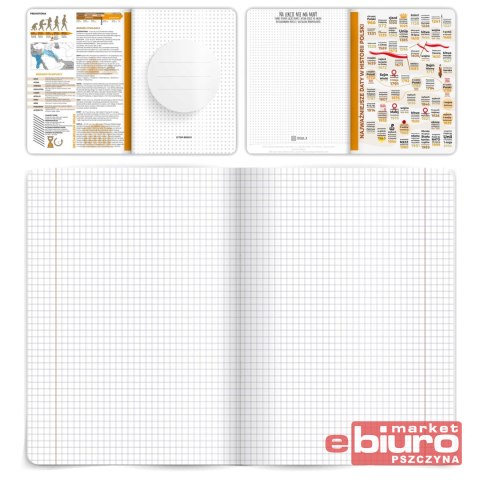 ZESZYT TOP SP HISTORIA A5 60 KARTEK 70G KRATKA