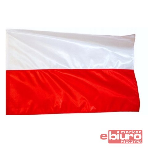 FLAGA POLSKI BIAŁO CZERWONA MATERIAŁOWA 112x70cm