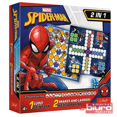 GRA 2W1 CHIŃCZYK WĘŻE I DRABINY SPIDER-MAN TREFL