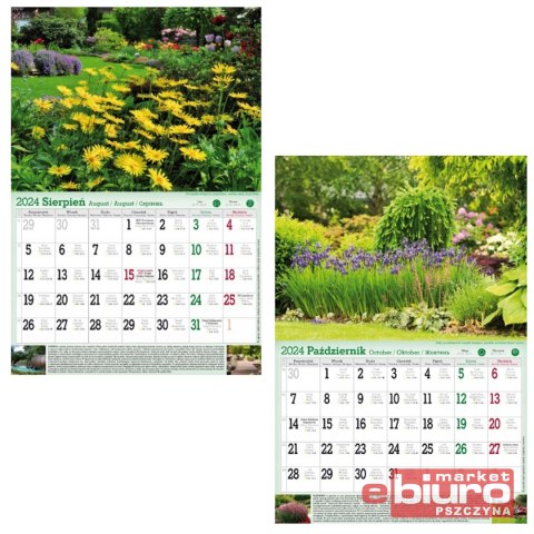 KALENDARZ A3 VD.19 PAROWOZY PAN KALENDARZYK