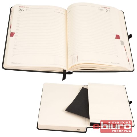 KALENDARZ MEMO A5 DNS CZARNY ANTRA