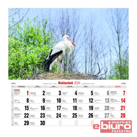 KALENDARZ ŚCIENNY DUŻY KD-35 KRAJOBRAZY POLSKI