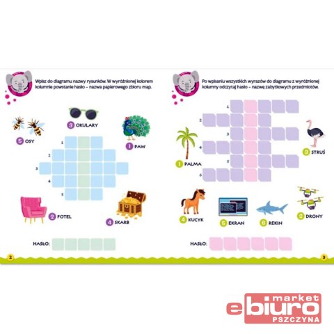 KRZYŻÓWKI OBRAZKOWE ZE SŁONIKIEM 6+ AKSJOMAT