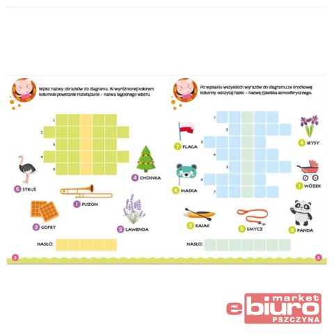 KRZYŻÓWKI OBRAZKOWE ZE ŚWINKĄ 6+ AKSJOMAT