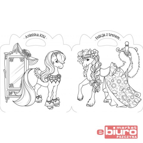 KUCYKI. MALOWANKA Z NAKLEJKAMI ŚWIAT MODY AKSJOMA