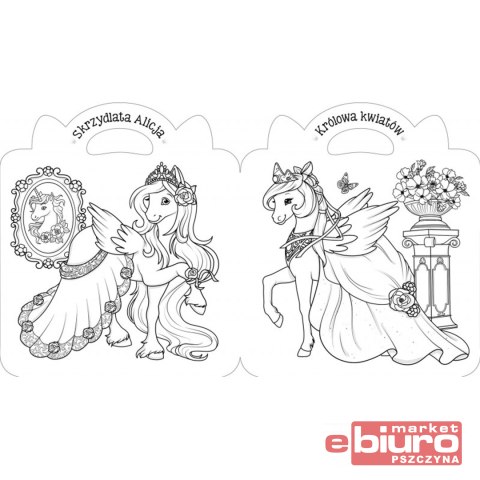 KUCYKI. MALOWANKA Z NAKLEJKAMI W PAŁACU