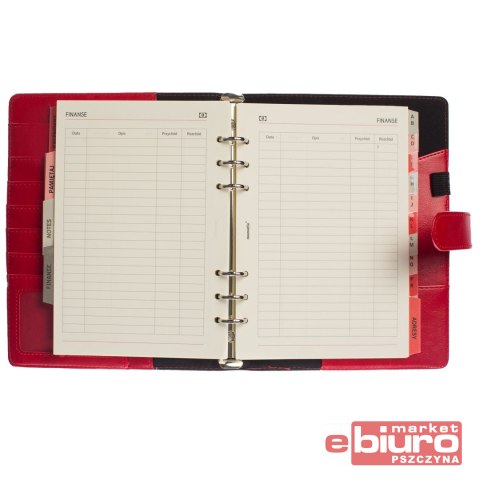 ORGANIZER MEMOFIX A5 CZERWONY ANTRA