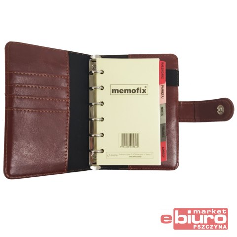 ORGANIZER MEMOFIX A6 BRĄZOWY ANTRA