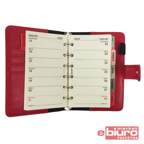 ORGANIZER MEMOFIX A6 K CZERWONY ANTRA