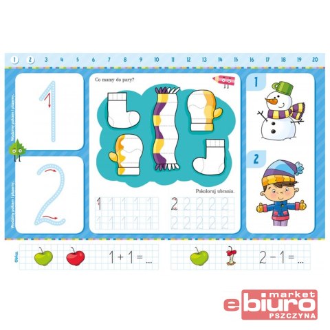 POZNAJĘ I PISZĘ CYFERKI KSIĄŻKA PRZEDSZKOLAKA