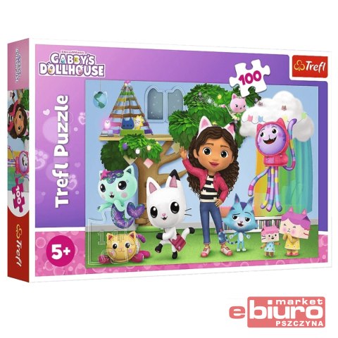 PUZZLE 100 KOCI DOMEK GABI 16464 TREFL